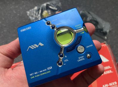 READ! AIWA AM-NX9 Minidisc Portable Player Recorder Net MD