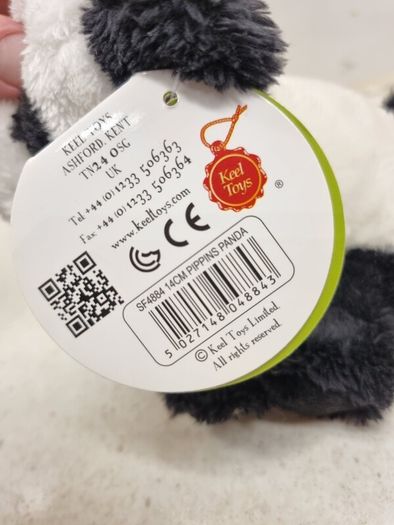 Keel Toys Pippins Boo the Panda Plush Toy