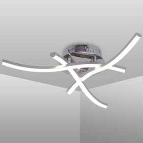 LED Ceiling Light, Elegant Curved Design Ceiling Lights,3 Built-in LED Boards,21W Cool White Light 6000K, Modern Ceiling Fixture for Living Rooms (FREE SHIPPING)