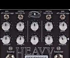 Heavy Empress, distortion guitar pedal and power source