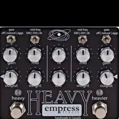 Heavy Empress, distortion guitar pedal and power source