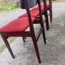 mid century teak dining chairs x4 Image 6