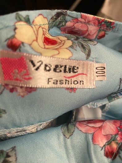 Blue floral dress (age 3-4)