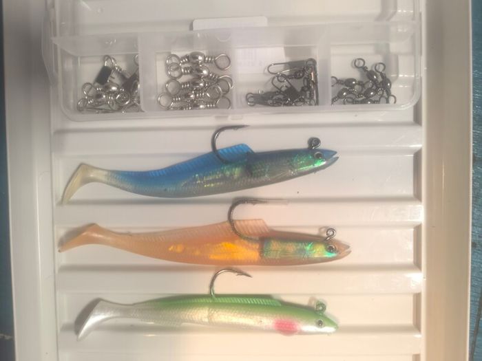 weighted paddle tail lures
