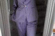 ESCADA Mauve Wool Mix Trouser Suit Sz 40 (Fit 12UK)