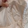 Lace Cream Wedding Dress handmade Image 9