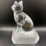 Pair of vintage crystal sculptures crafted by Cristal D'Arques Image 5