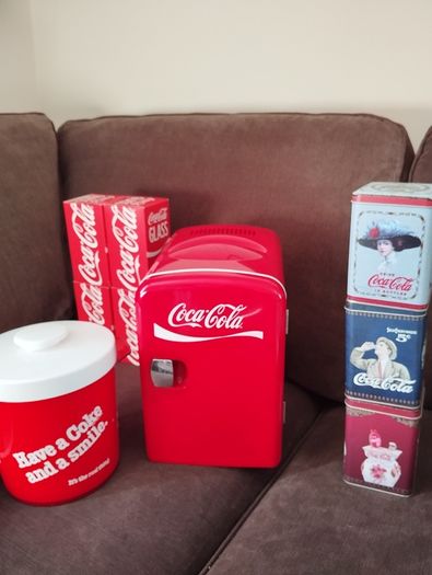 CocaCola Collector Set  Fridge Trays Glasses Tins & More