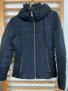 Guess Marciano navy jacket with gathered waist detail New