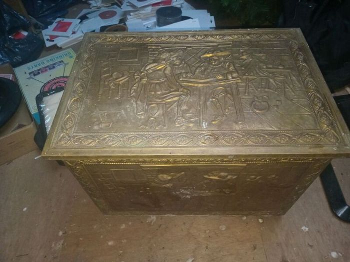 Brass Coal Box Coal Scuttle