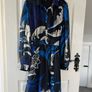 Lipsy Dress in Size 12 - worn only once, gorgeous shades of blue on black background Image 2