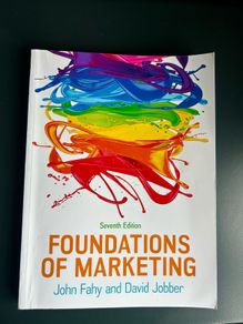 Foundations of Marketing 7th Edition