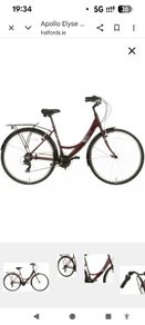 Ladies Purple Hybrid Bicycle
