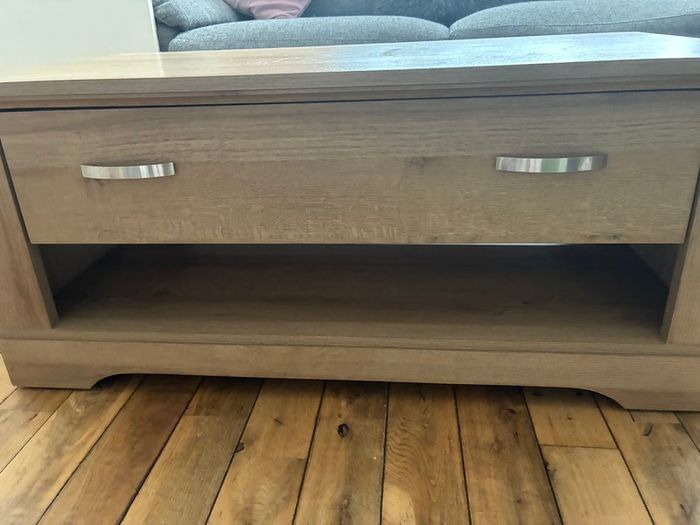Oak effect coffee table