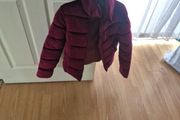Wine velvet jacket 11-12 yrs