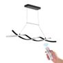 Modern Chandelier Light Fixtures, 24W, Dimmable LED Pendant Light with Remote Control Silicone Lampshade, Adjustable 3000K-6000K Color Temperature Brightness Ceiling Lamp for Kitchen Dining Room Image 7