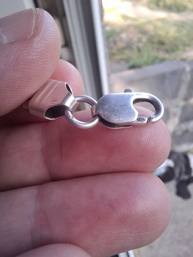 Mens Sterling Silver Cuban Chain Bracelet