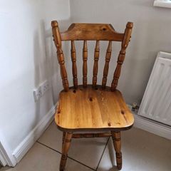 4 x Vintage  Pine Kitchen Chairs