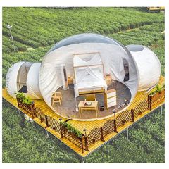 Inflatable Bubble Tent Transparent Eco Home Outdoor Bubble House - Dome with Fan Perfect for Relaxing the Body View of the Stars