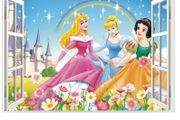 Cartoon Princess Wall Stickers For Kids Room, Girls Bedroom, Wall Decoration, Door, Window Sticker