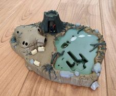 Star Wars Micro Machines Panet Dagobah Micromachines Action Fleet Galoob 1995 Darth Vader Yoda Luke Skywalker