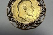1902 Edward VII Gold Sovereign.9k Mount