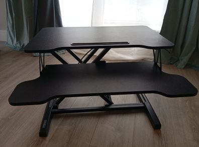 Monitor desk stand adjustable height, standing desk Fitueyes 64 cm