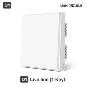 Aqara D1 Wall Switch 1Key No Neutral Smart ZigBee