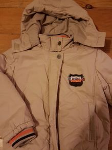 Age 5-6 Cream / Beige Jacket with hood