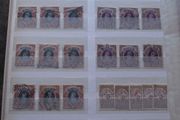 A big collection of Stamps from India, presented in the stock book