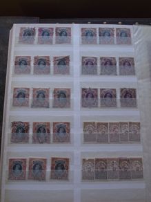 A big collection of Stamps from India, presented in the stock book
