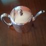 Silver plated teapot creamer & sugar bowl Image 3