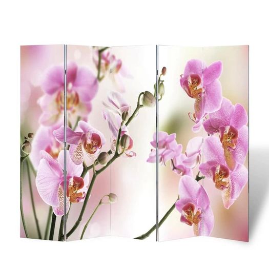 Folding Room Divider 200x170 cm Flower