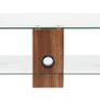 Alphason Century 1200 Tv Stand - Walnut & Clear Glass | Adce1200-wal Image 2