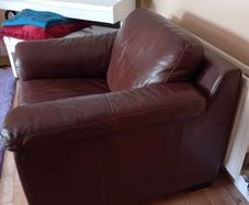 Brown Leather Armchair