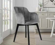 Stockholm Modern Bucket Chair with Channel Tufting