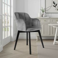 Stockholm Modern Bucket Chair with Channel Tufting