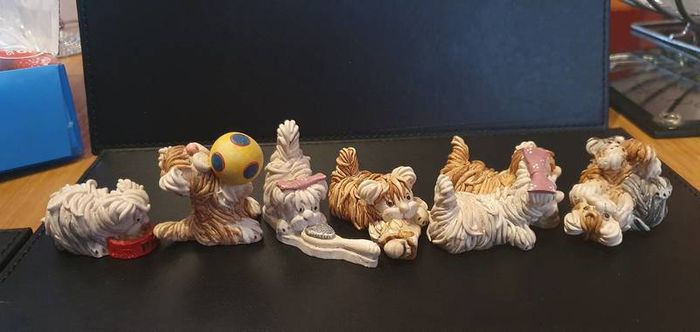 Collection of Cute Ceramic Dog Figurines