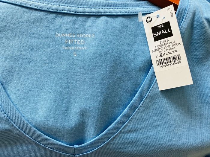 BNWT Size 10 Blue Fitted T Shirt by Dunne's