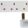 PRICE REDUCED FROM 25 TO SELL!! Very Safe and High Quality Surge Protected 6 Gang 10m White Extension Lead Image 2