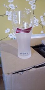 Budweiser pint glasses