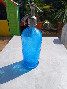 Siphon Soda Water Blue Vintage 1930