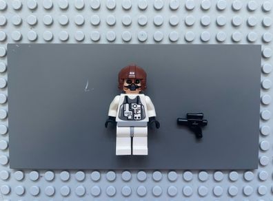 lego Star Wars sw0153 Ten Numb minifigure- White Pilot Suit, Light Nougat Head, Aviator Helmet