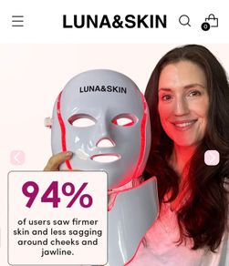 Red light therapy mask - skin rejuvenation