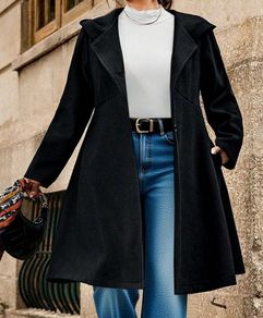 Black Coat size 20 + matching gloves, hats & scarves available