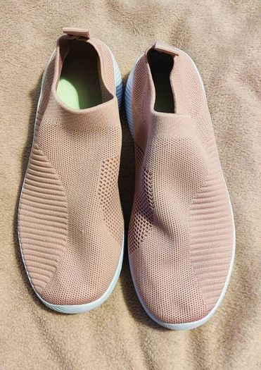 Light Pink Elastic Sock Shoes size 40