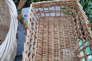 Large Wicker Basket   Rectangular Wicker Basket WITH HANDLE.