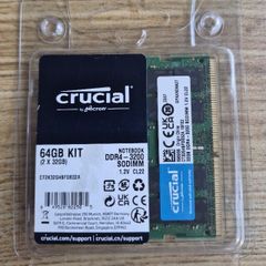 Crucial Ram - Ddr4 - Kit - 64 Gb: 2 X 32 Gb - So-dimm 260-pin - 3200 Mhz / Pc4-25600