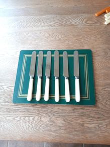 Newbridge Cuttlery 6 Knives Bone Handles