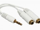 3.5mm stereo headphone splitter lead Gold Plated